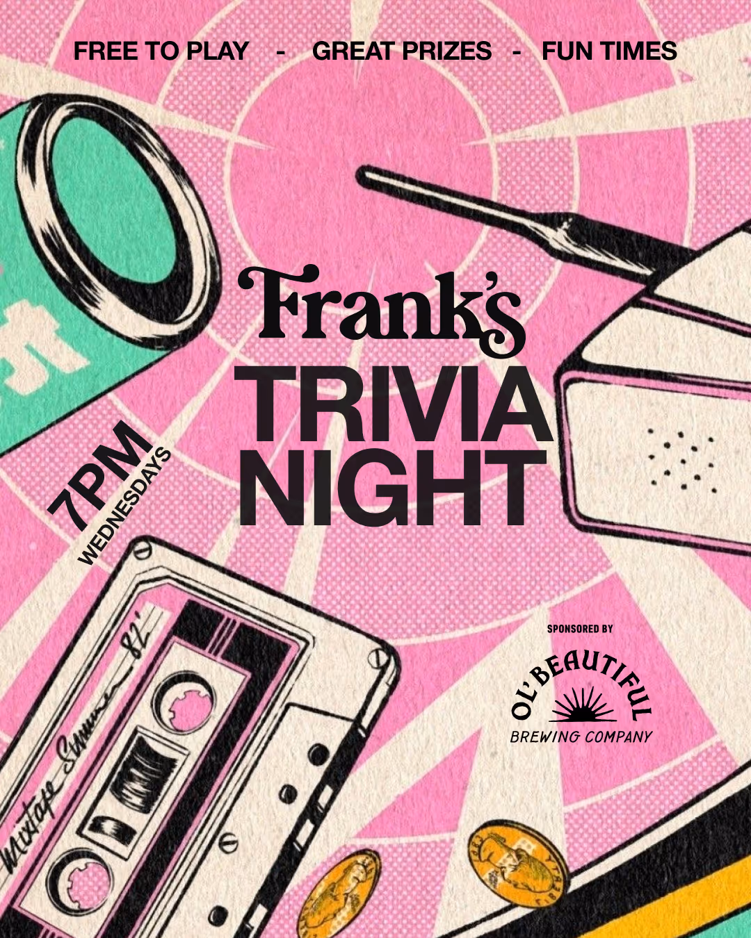 Trivia night at Franks!