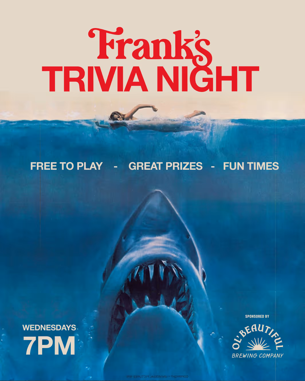 Trivia night at Franks!