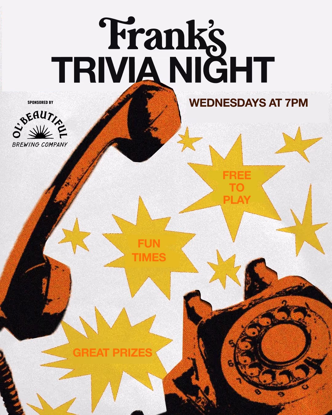 Trivia night at Franks!