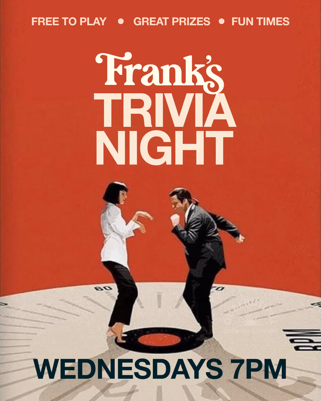 Trivia night at Franks!