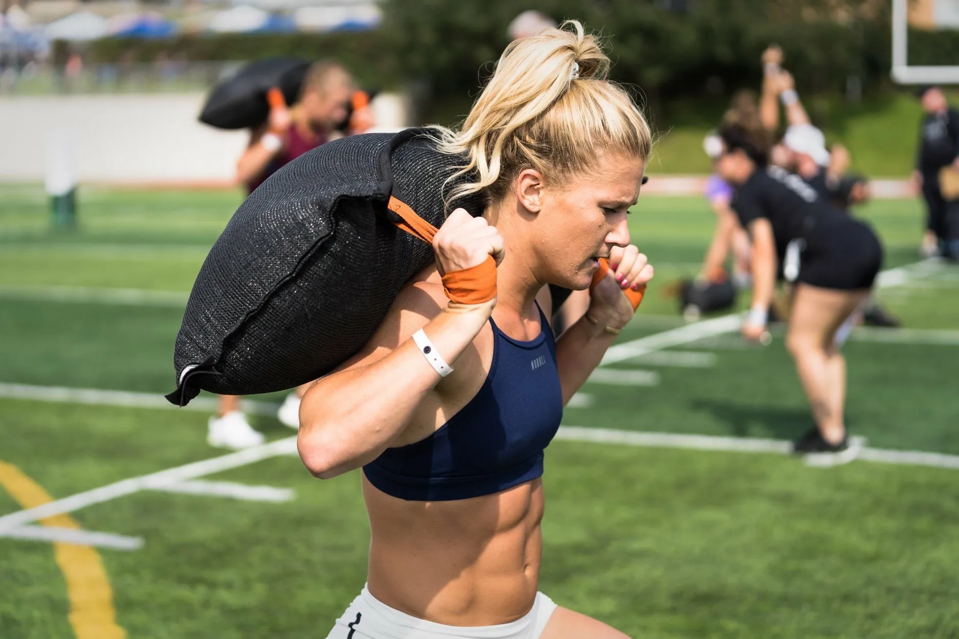 Jessica Cahoy Doing a Cross Fit Workout