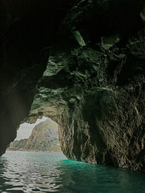kayaking around Capri island
