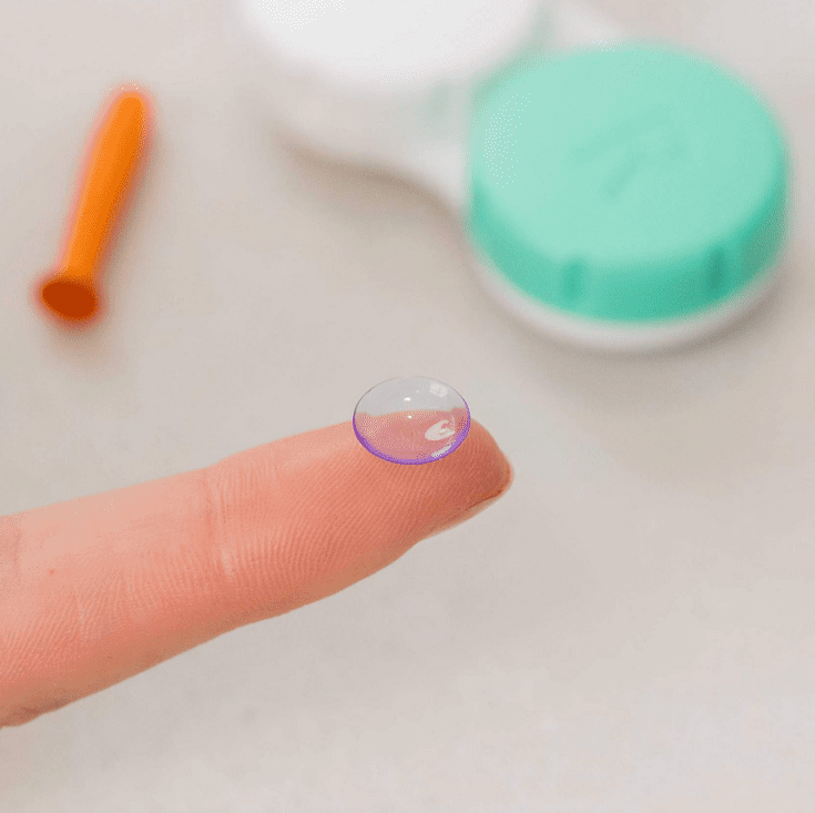 Rigid contact lens for keratoconus vision correction