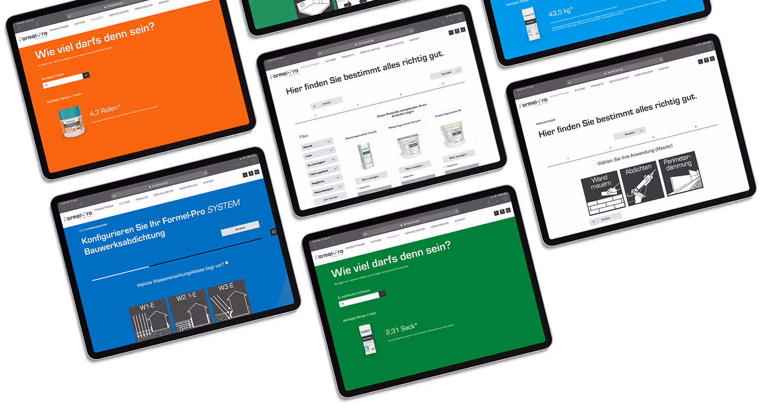 Mockup von der BayWa Formel Pro Website