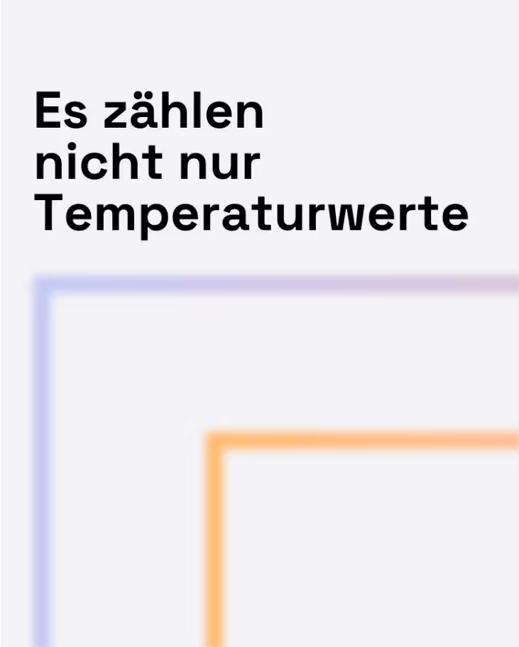 Social Media Post von Eckert & Partner mit dem Schriftzug "Es zählen nicht nur Temperaturwerte"