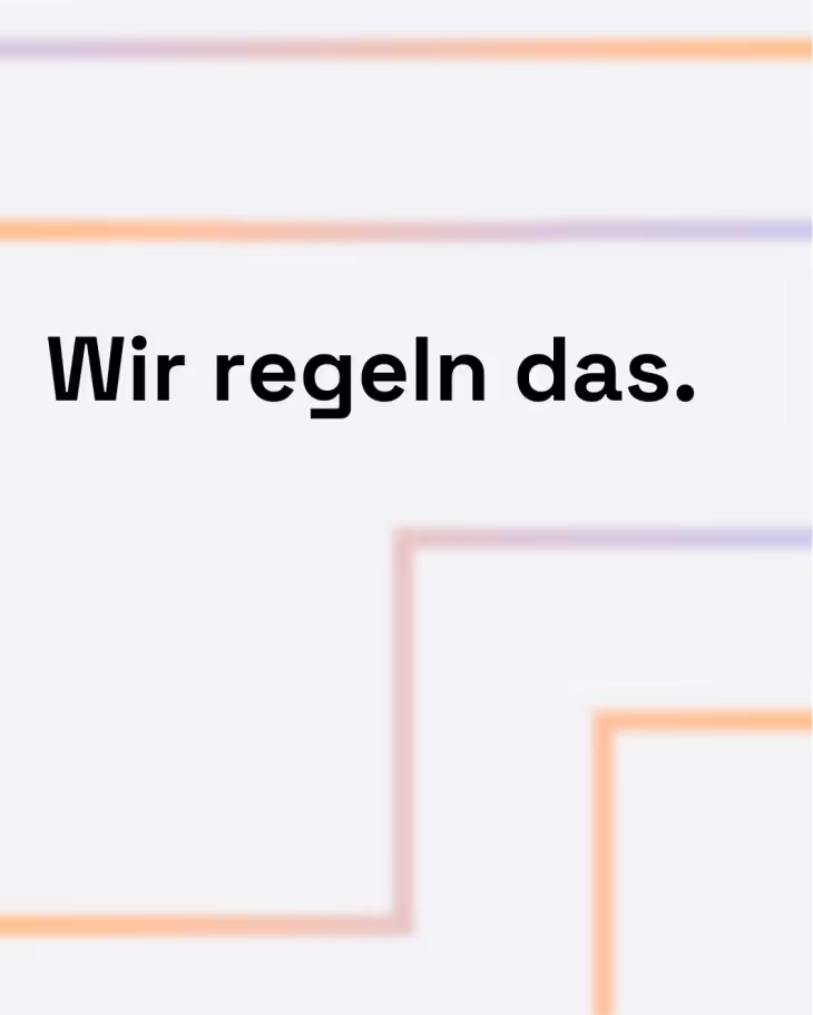 Social Media Post von Eckert & Partner mit dem Schriftzug "Wir regeln das"