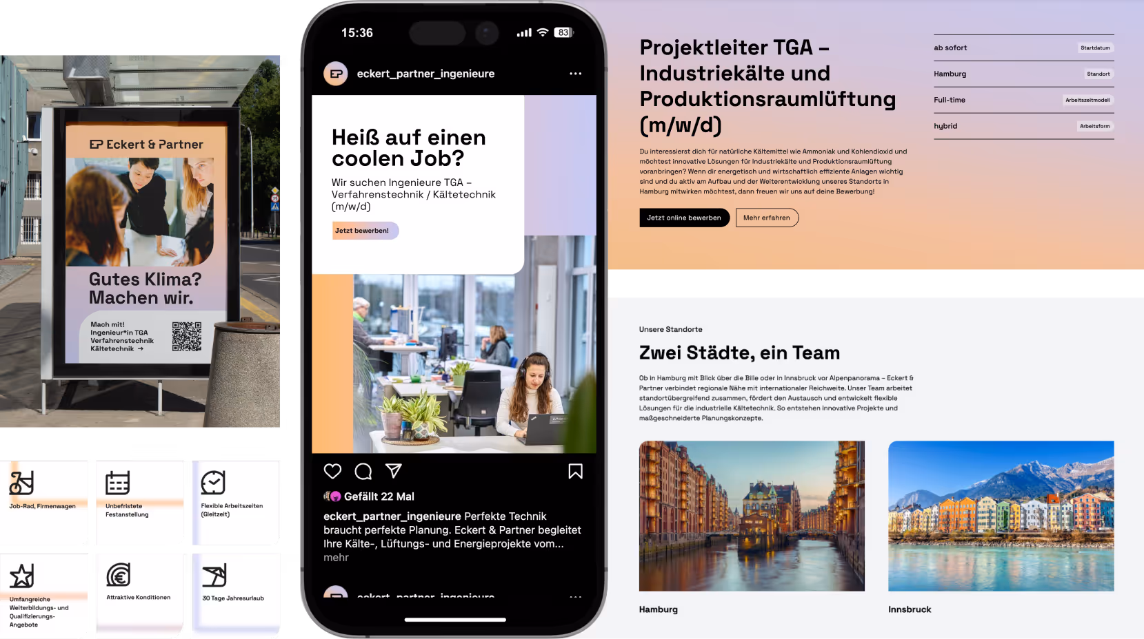 Ăśbersicht des Eckert & Partner Recruitment Prozesses