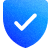 a blue shield icon