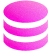 a pink database icon
