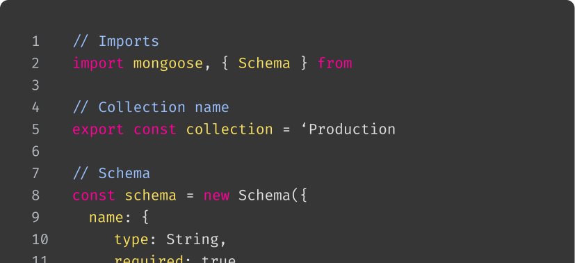 an interface of code