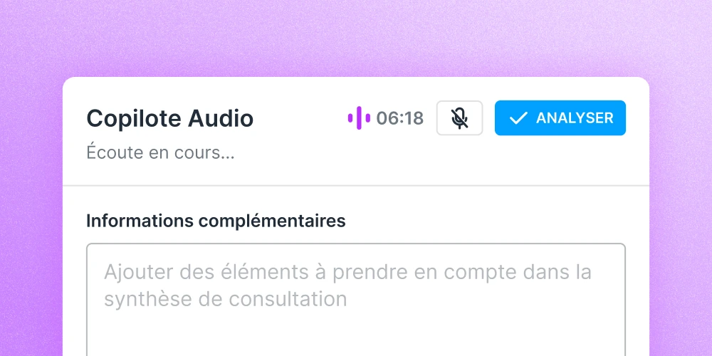 interface copilote audio