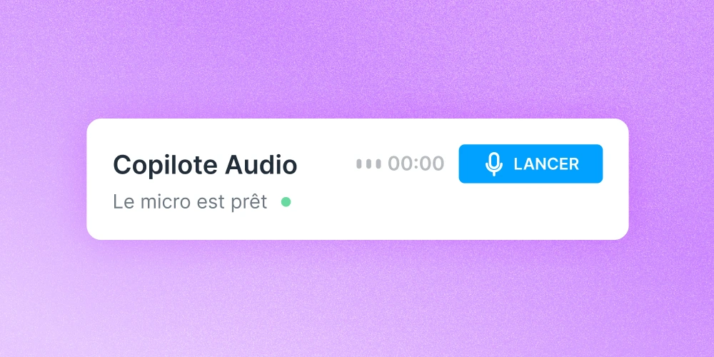 interface copilote audio