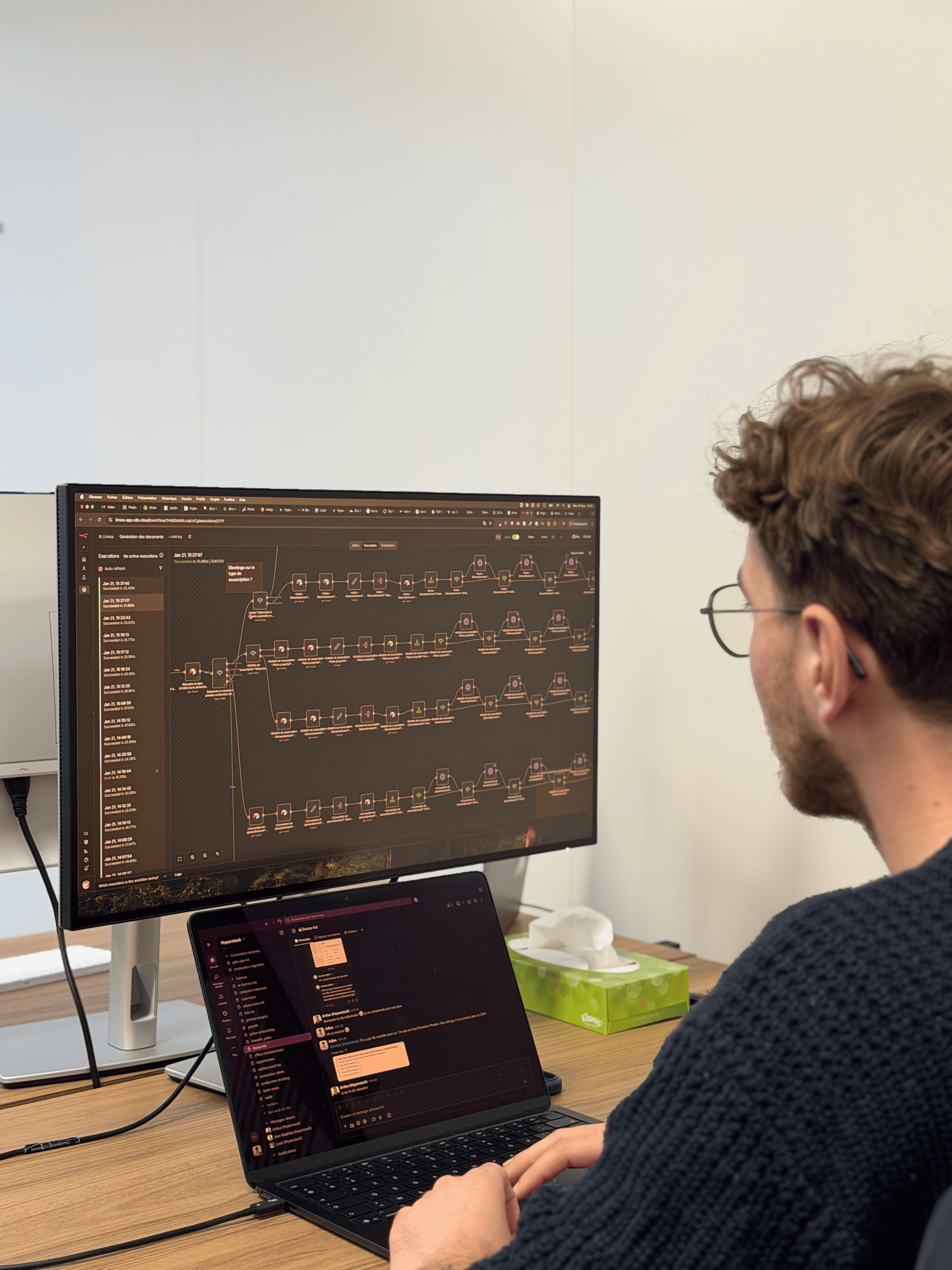Un builder Hyperstack sur un workflow d'automatisation