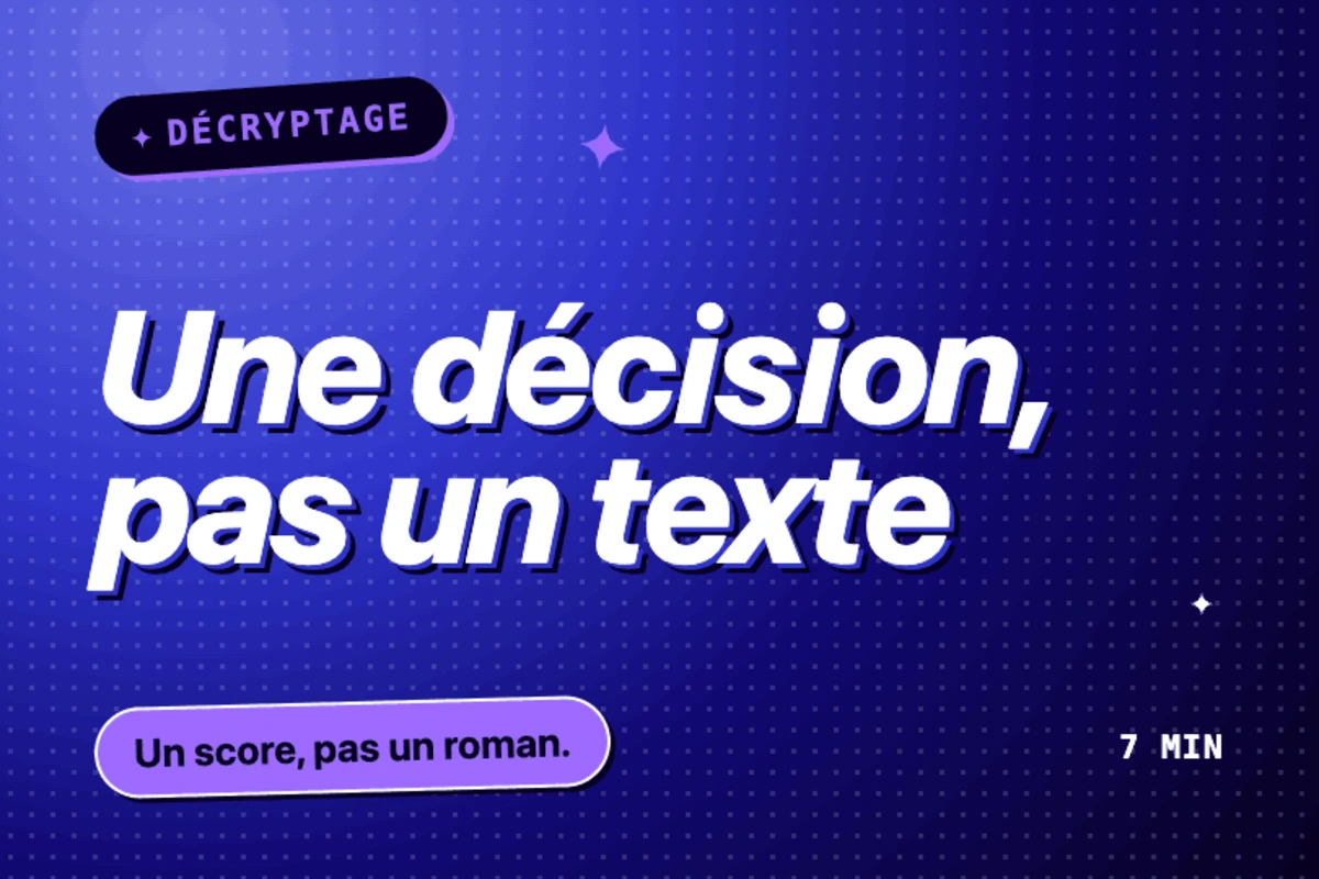 JEV : le modèle IA qui renvoie une décision, pas un texte