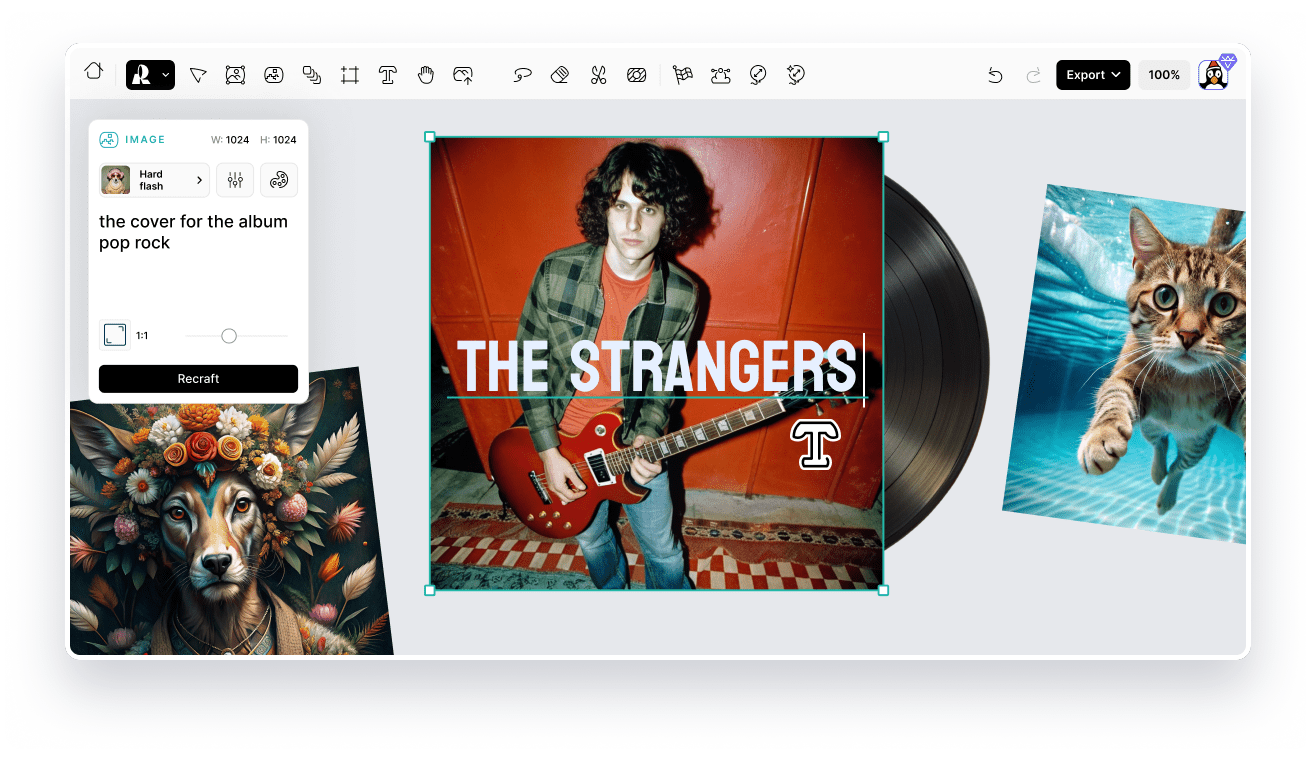 Music Album Cover Maker 2, image size:1306x761