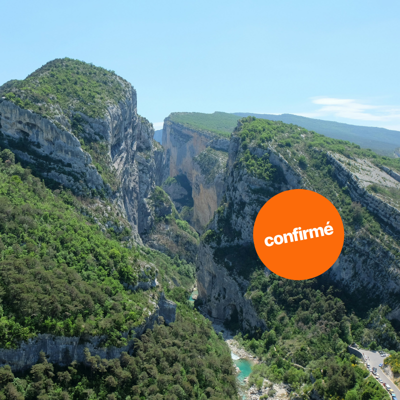 il s'agit d'une randonnée dans les gorges du verdon