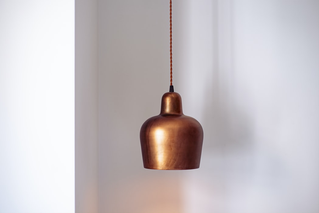 copper lampshade