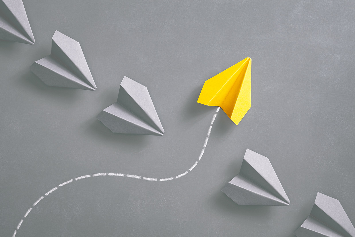 Contact us Paper plane light sml