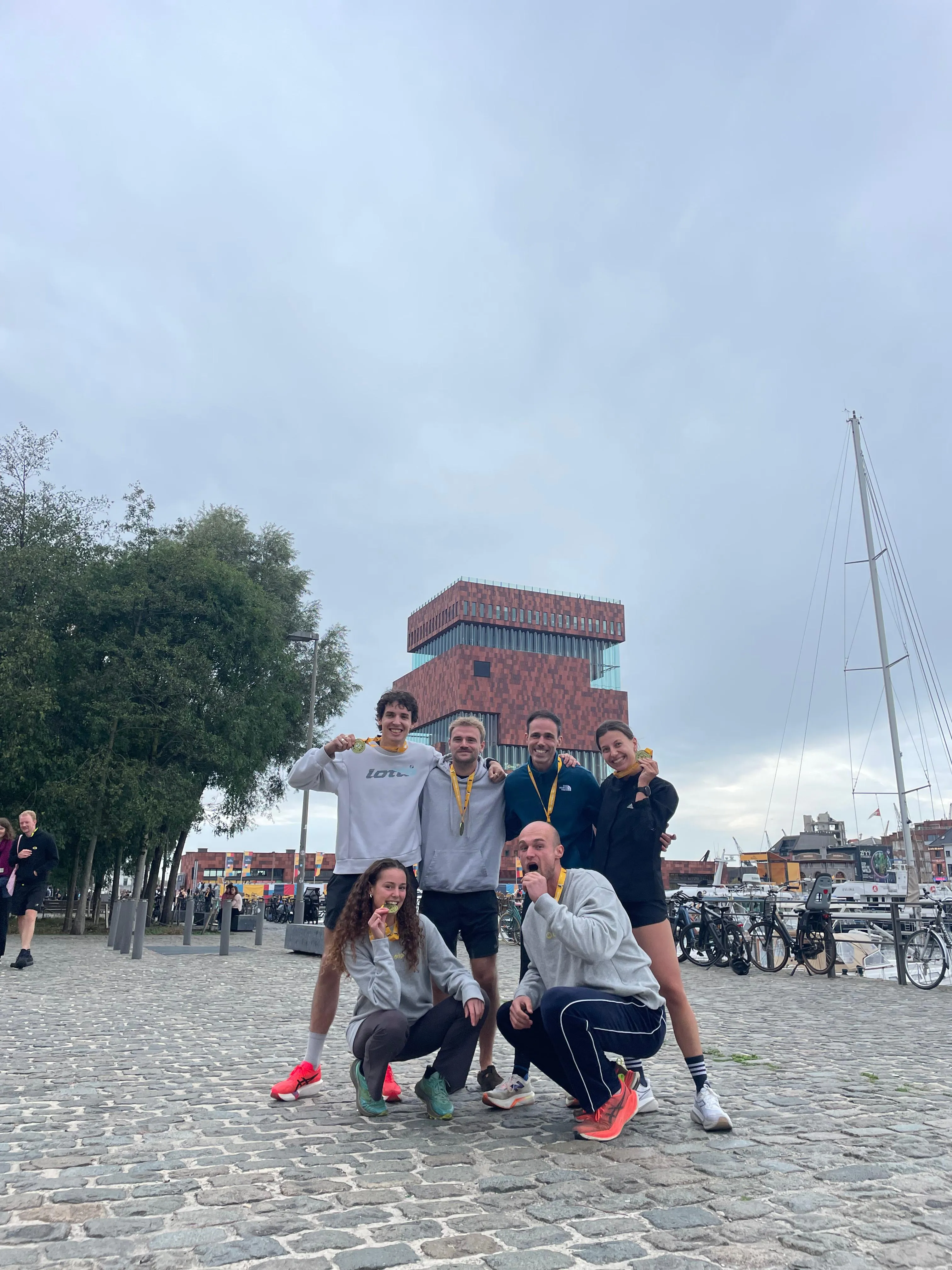 L'équipe Dripl au marathon d'Anvers