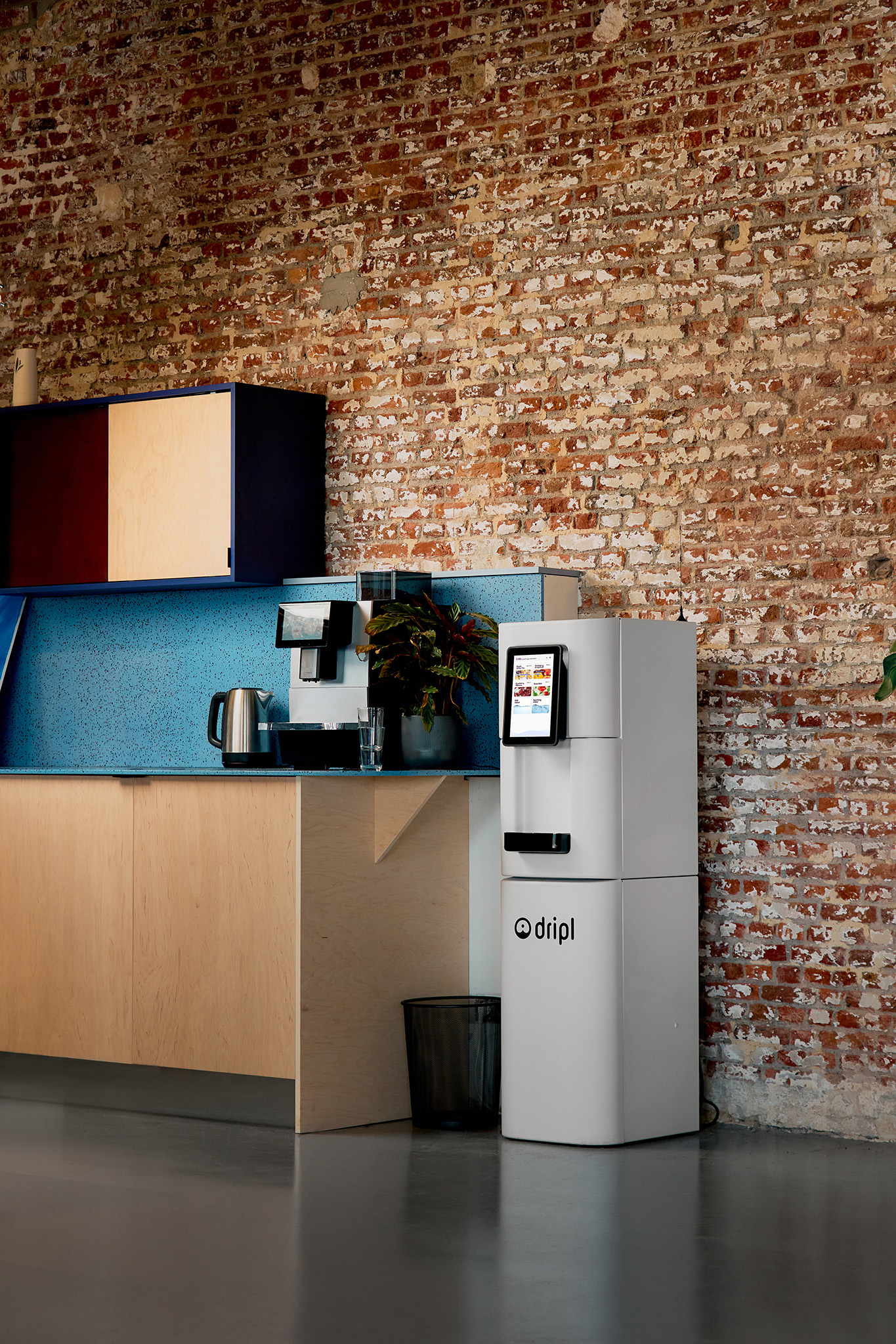 Dripl Refill Point against stone wall