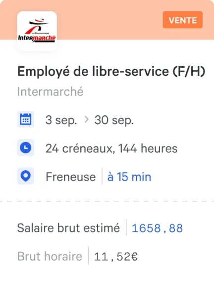 carte employé de livre service