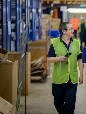 intérimaire en entrepôt logistique