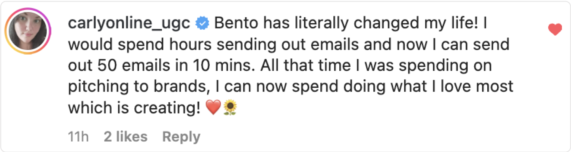 carlyonline_ugc said on IG: Bento has literally changed my life!