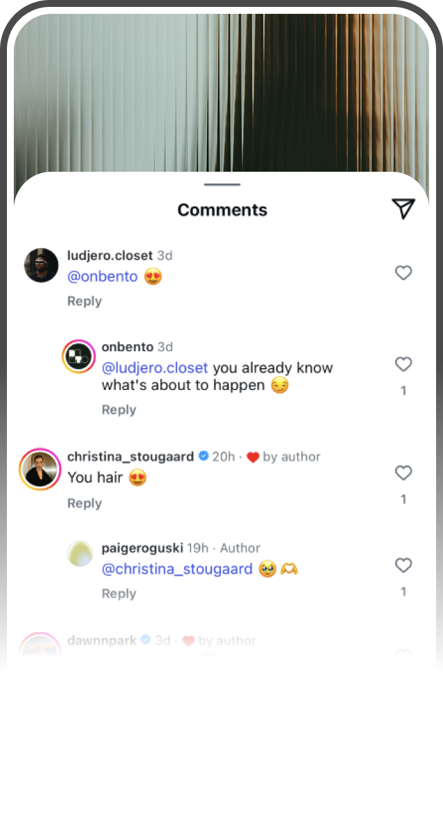 Instagram Pitching Screenshot