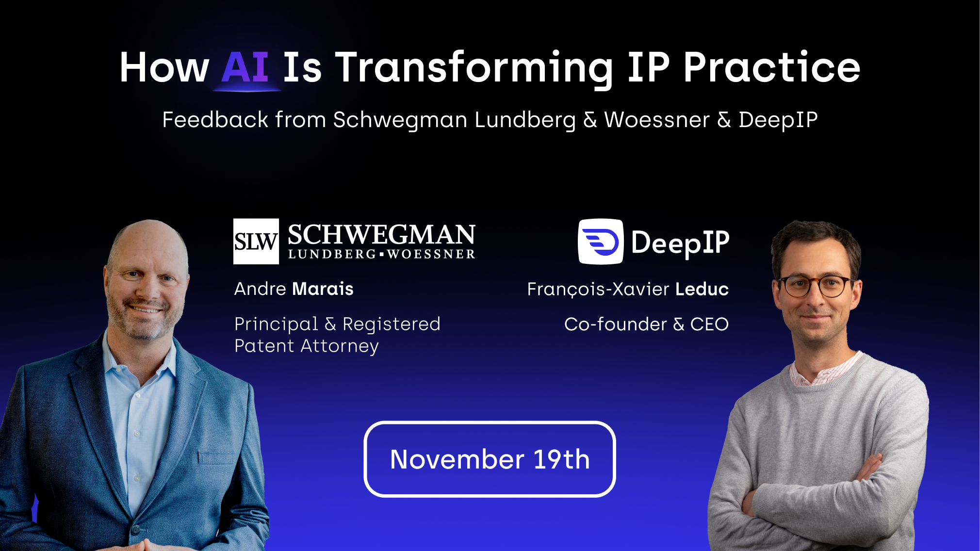 How AI Transforms IP Practice | Insights from André Marais - DeepIP