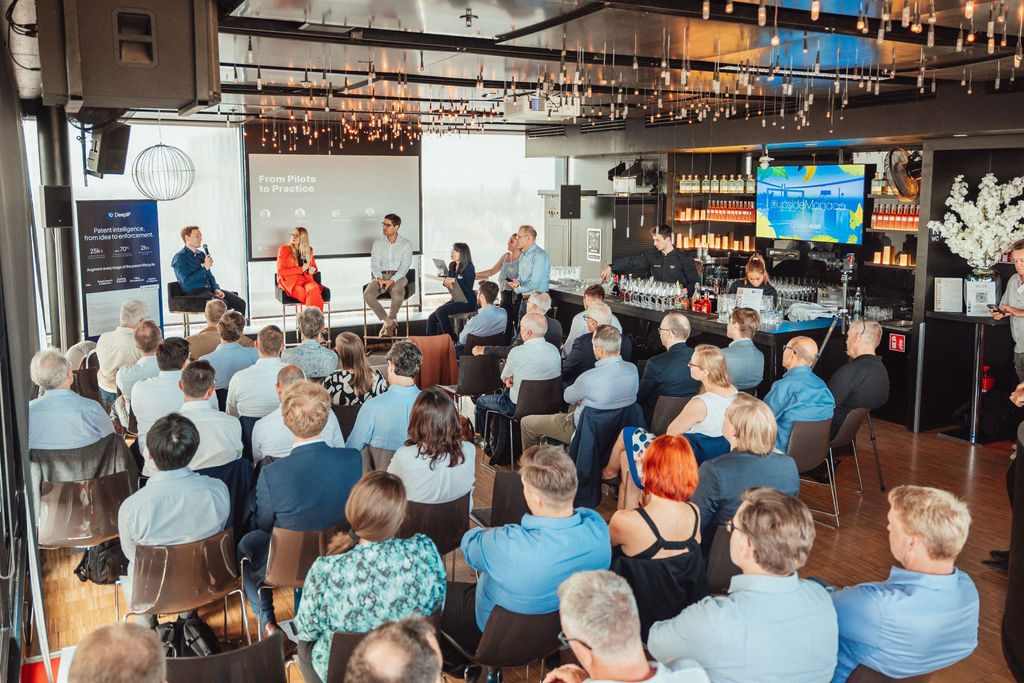 Panel discussion on AI in patent practice, Munich July 2026, Upside East rooftop