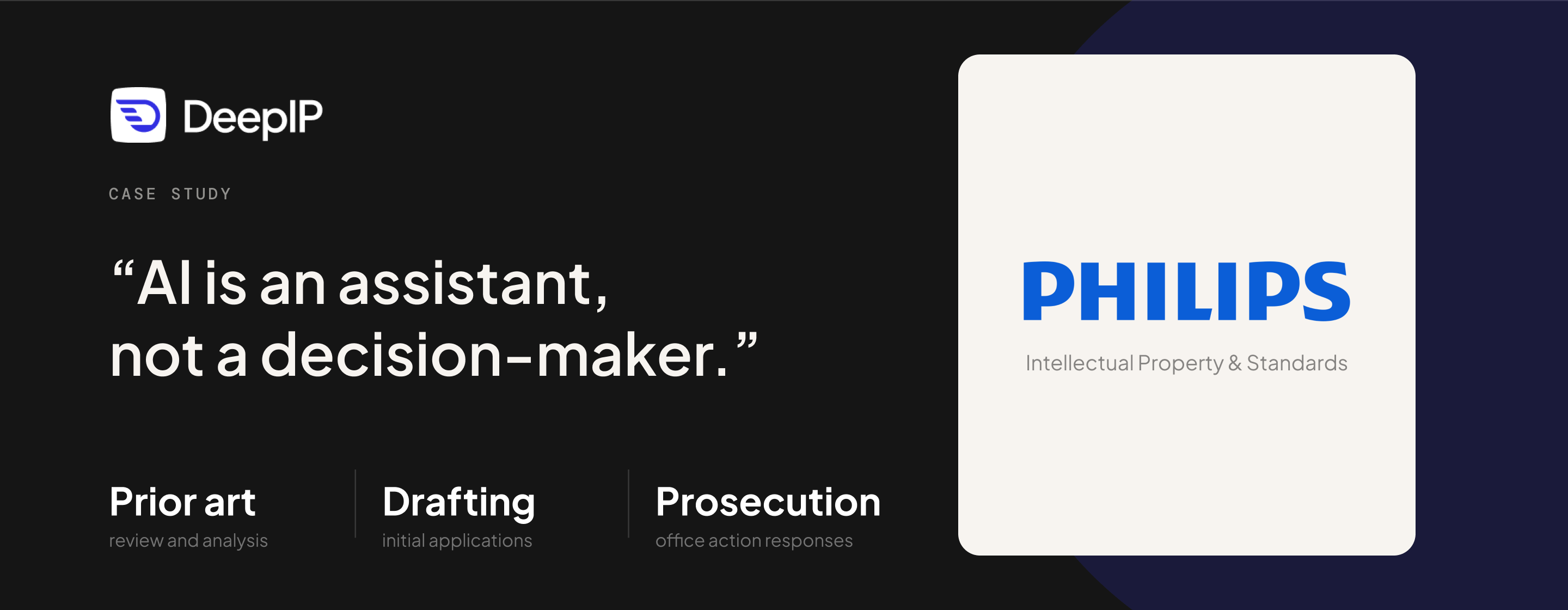 Philips and DeepIP: Exploring AI tools in Patent Practice