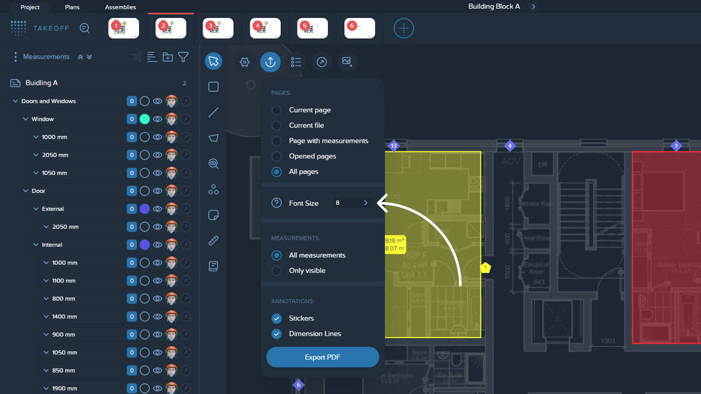 Improvements connected with font size