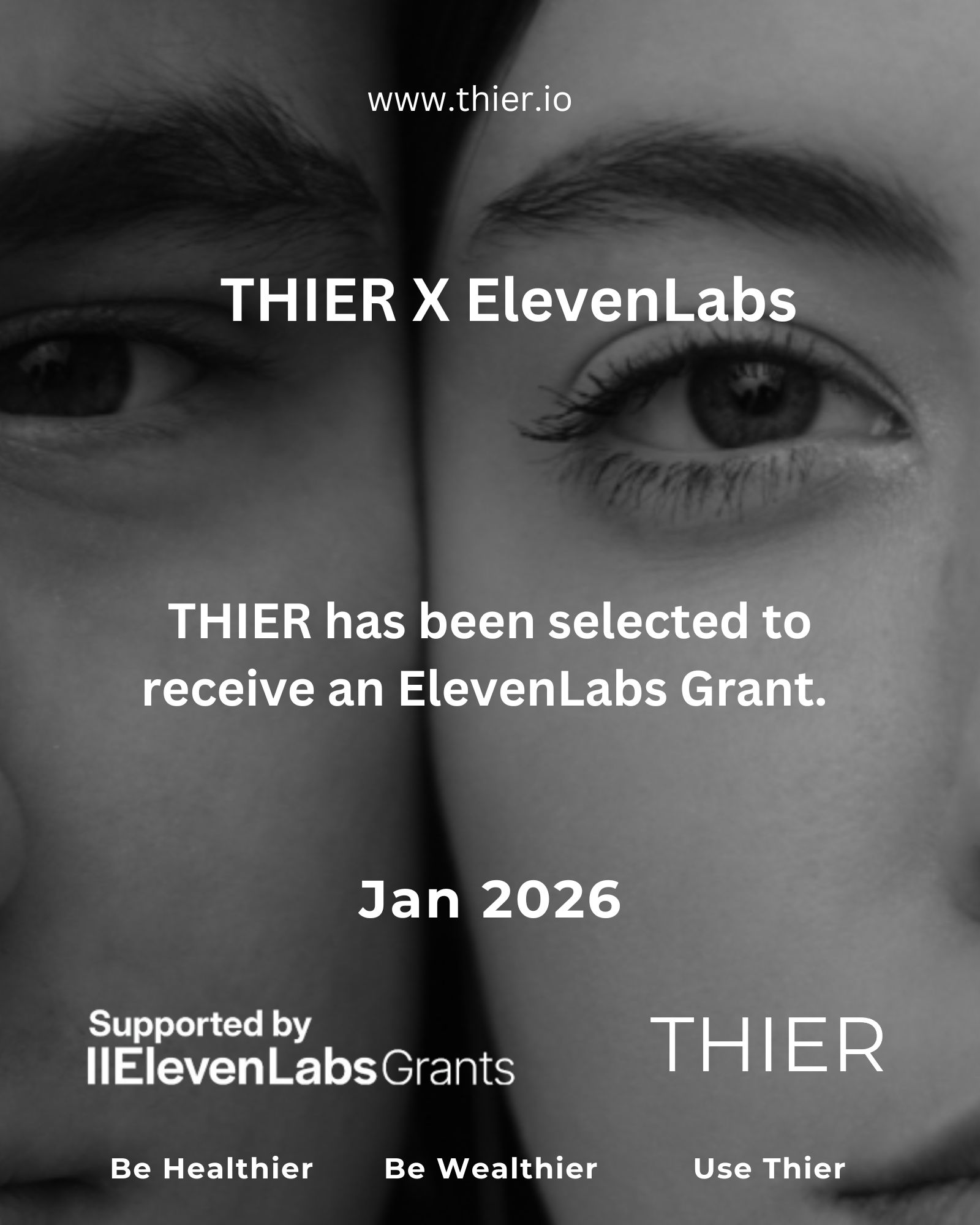 THIER x ElevenLabs 🎙️🚀  - Huge news: THIER just received a grant from ElevenLabs!