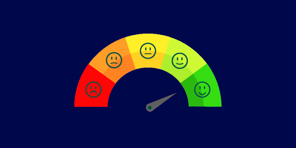 speedometer with needle pointing to high