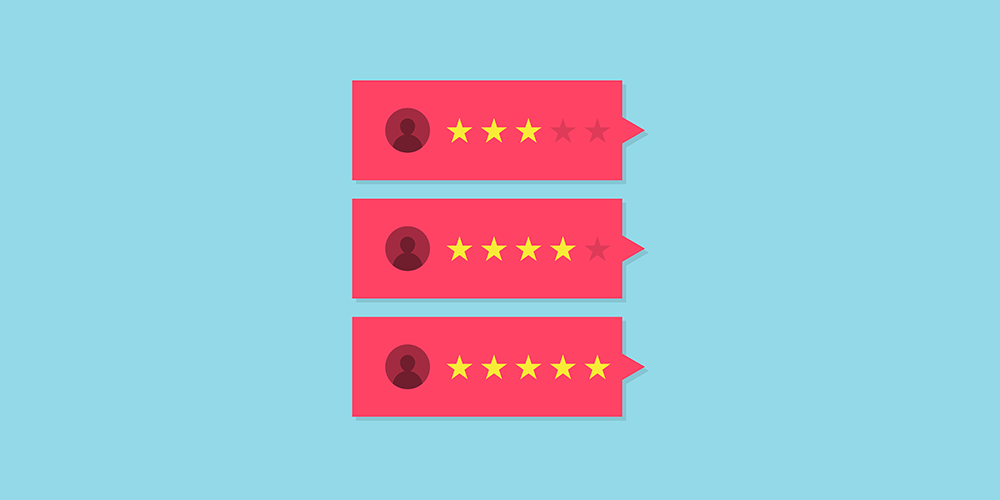 3 5 star reviews