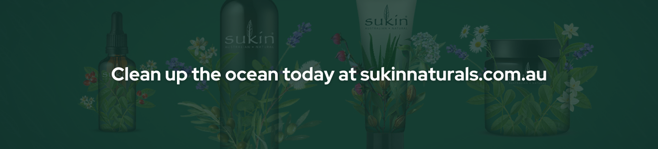 Clean up the ocean today at sukinnaturals.com.au
