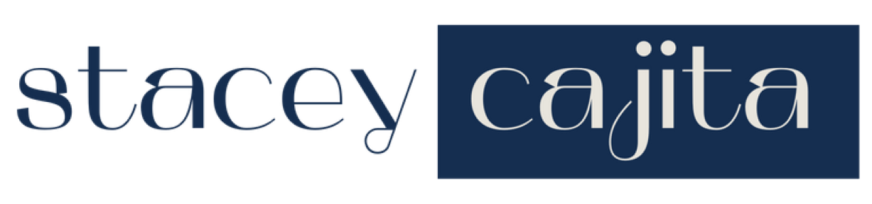 Brand Logo - "Stacey Cajita" in an elegant font