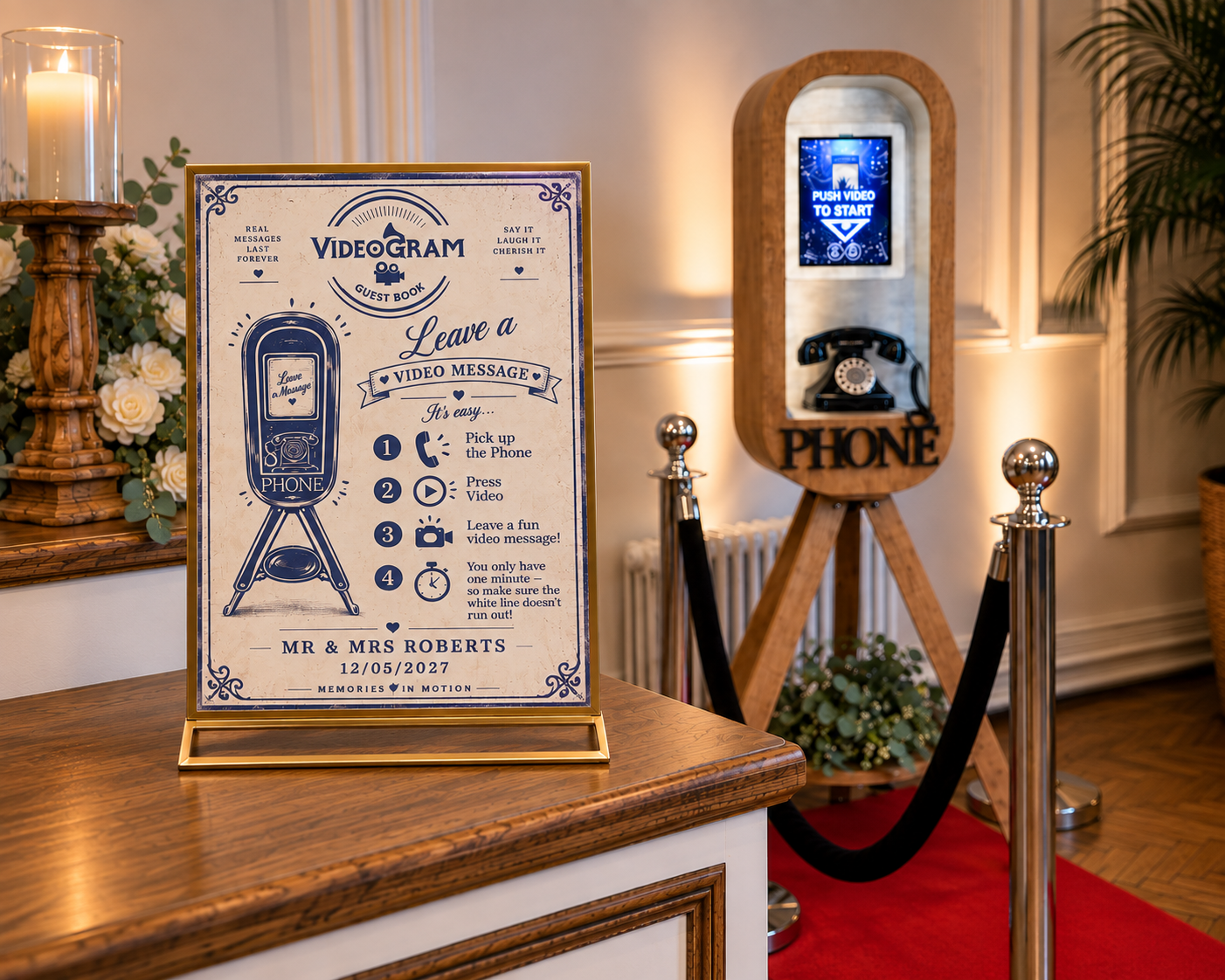 VIDEOGRAM Personalised Vintage Sign
