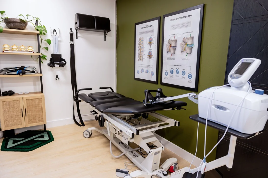 Spinal decompression therapy after a car accident at Limitless Chiropractic in Austin