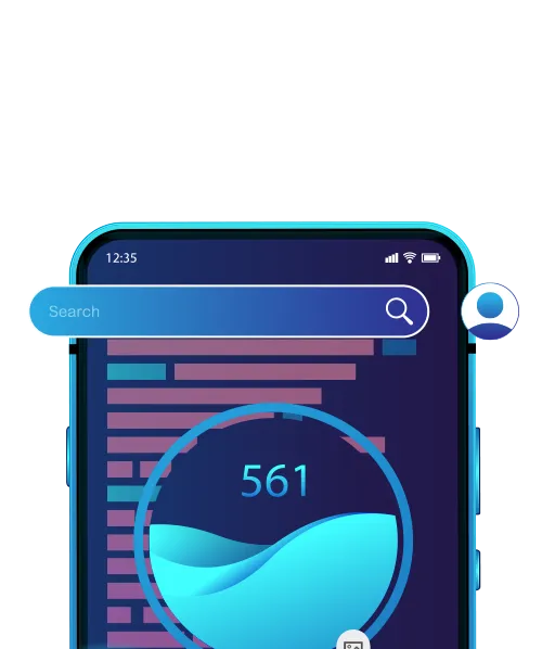A phone with the words advanced features on it.