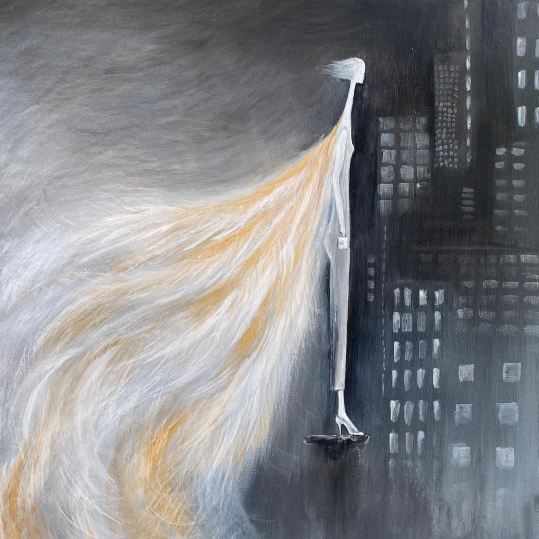 Joana, privately commissioned painting by Nour Khwies