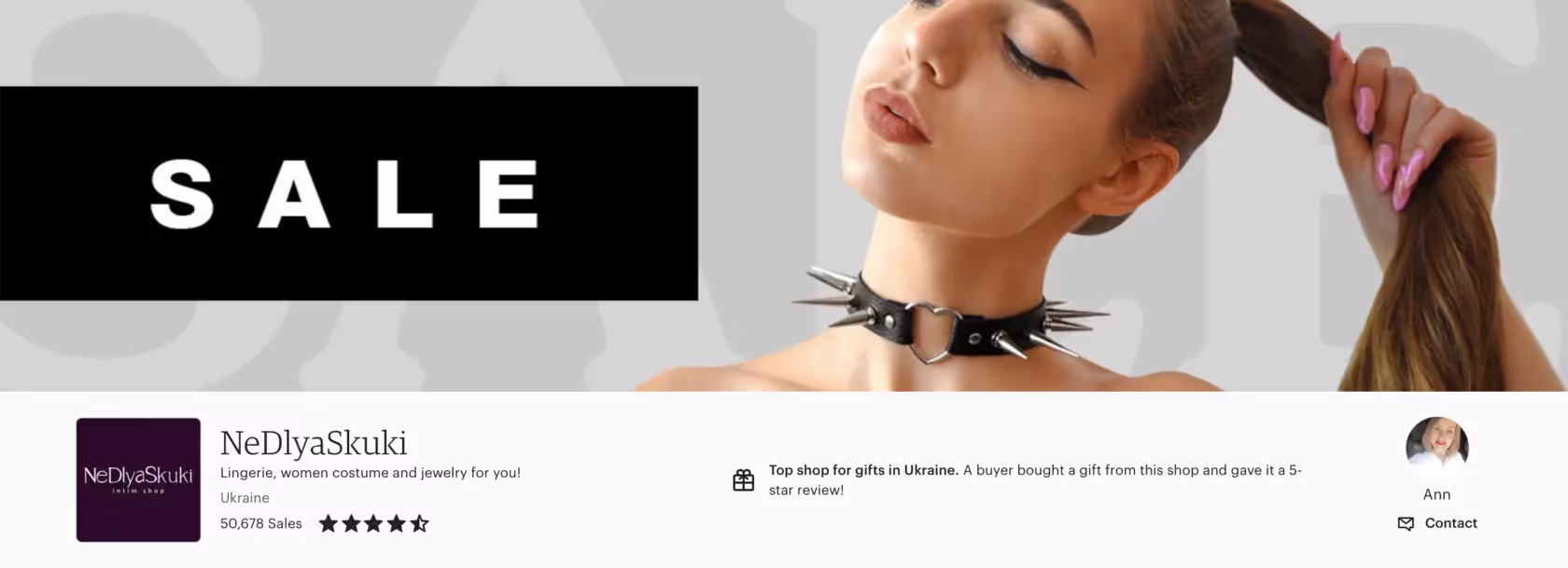 Магазин NeDlyaSkuki на Etsy