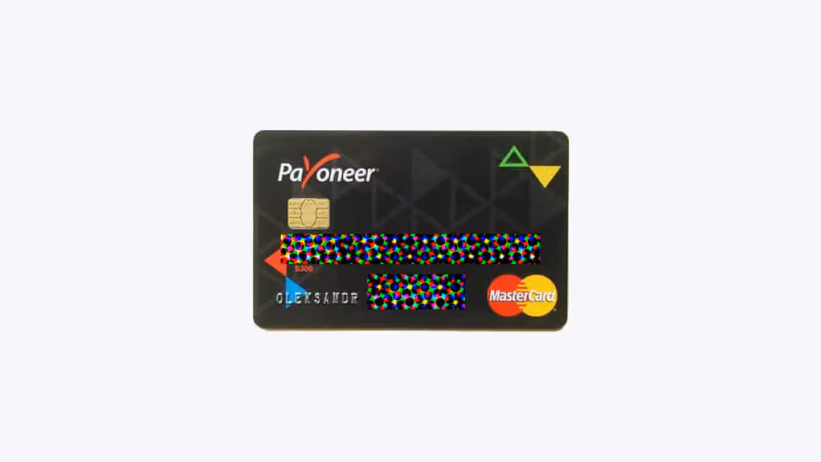 Банковская Payoneer карта