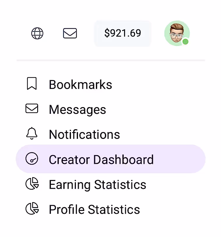Настройка подписки через Creator Dashboard