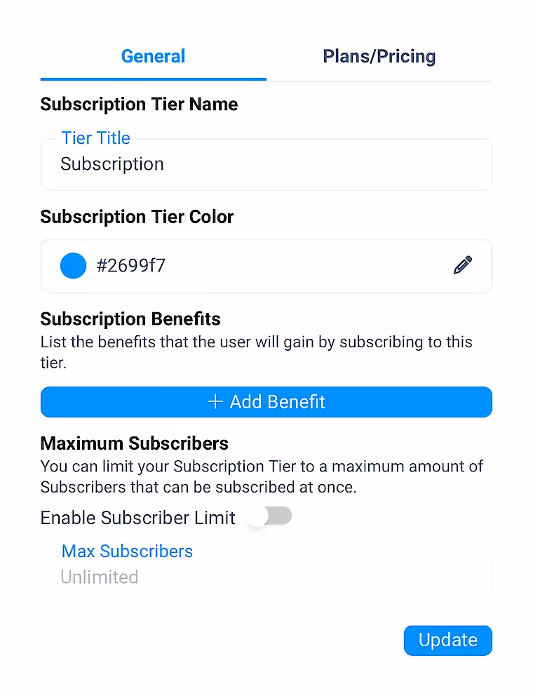 Как выбрать название подписки на Фансли