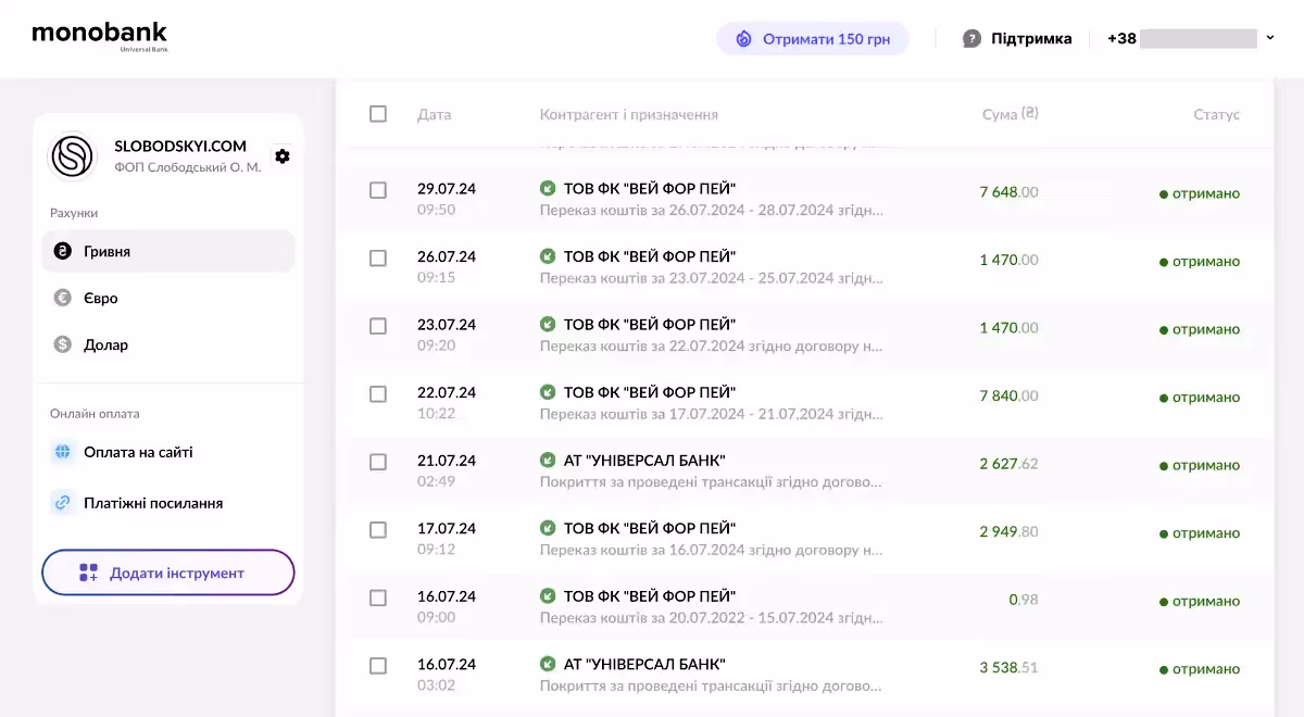 Бухгалтерский учет дохода для ФОП