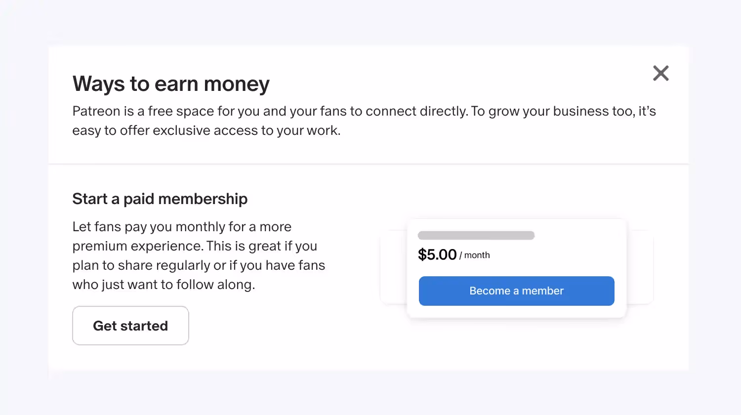 Увімкнення передплат для заробітку на Patreon