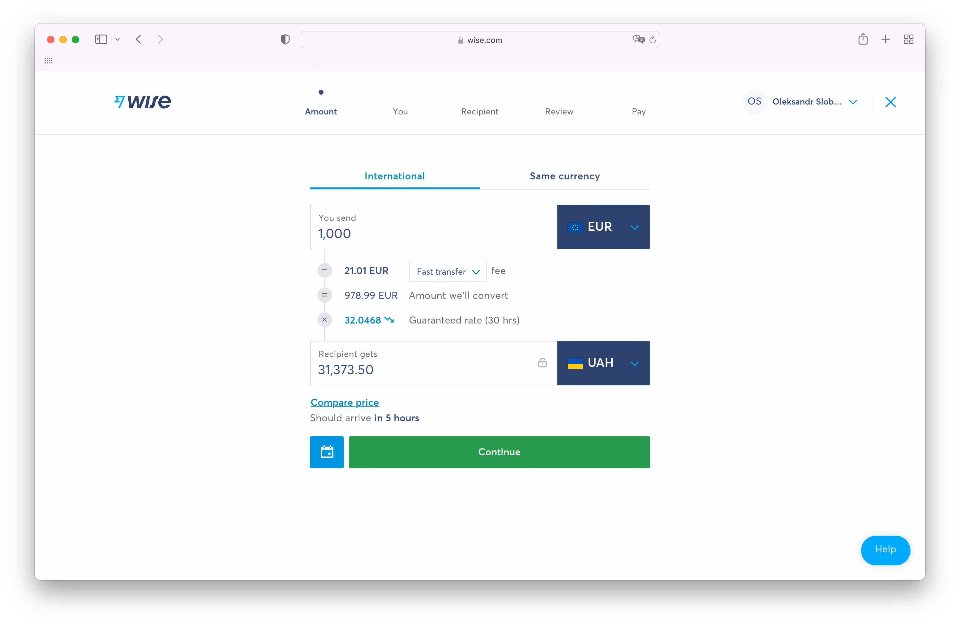 Як створити акаунт Wise