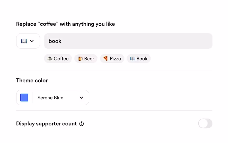 Настройка кнопки для отправки доната