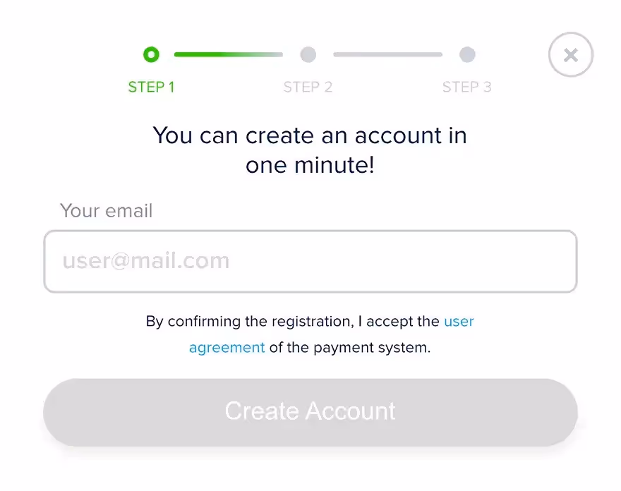 Registration of a Payeer wallet